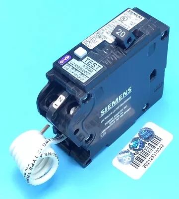 Buy Circuit Breaker Siemens Q120DF 20 Amp 1 Pole 120V Dual GFCI/AFCI @$$ • 136.99$
