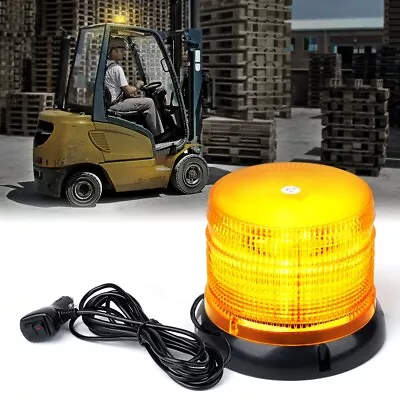 Buy Xprite Amber LED Rooftop Beacon Strobe Light Flash Truck Tow Emergency Warning • 26.09$