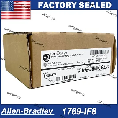 Buy Allen-Bradley 1769-IF8 CompactLogix 8 Pt Analog Input Module New Sealed • 377.50$