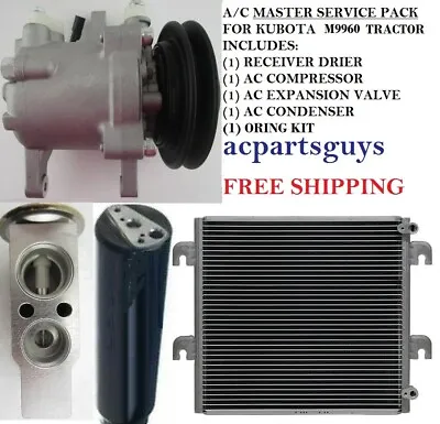 Buy New Compressor Master Service Kit For Kubota M6060 Tractor RD451-93900 SV07E  • 739.99$