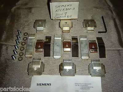 Buy Siemens Ktck800-3 Contact Kit Starter Contactor Size 7 • 1,799.99$