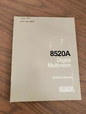 Buy Fluke 8520A Operator Manual • 19.99$