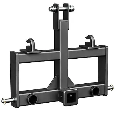 Buy 3 Pt 2  Receiver Hitch Drawbar W/ 2 Hay Spear Holes For CAT 0 & 1 Tractor 3000lb • 98.09$