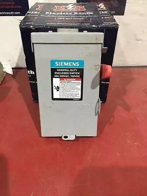 Buy Siemens Disconnect Safety Switch GF221NRA 240V 30A 3R Fusible • 62$