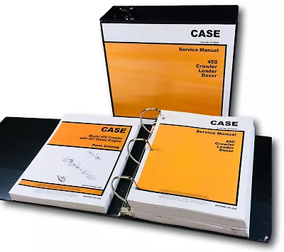 Buy Case 450 Crawler Loader Dozer Service Manual 207 Diesel Engine Parts Catalog Set • 89.97$