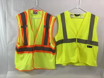 Buy Open Road 2XL/3X Land Walls Work Wear Size M Yellow Mesh Safety Vest Level 2 C2 • 11$