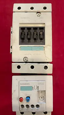 Buy SIEMENS 3RT1045-1A CONTACTOR WITH 3RU1146-4LB0 OVERLOAD RELAY 110volt Coil • 150$