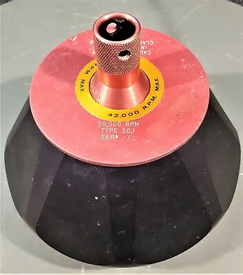 Buy Beckman Type 50.1 Fixed Angle Centrifuge Rotor + Lid / Cover *very Nice* • 164.99$