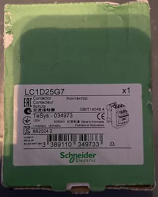 Buy ORIGINAL Schneider Electric LC1D25G7  New Same Day Free Shipping  From USA • 45.94$
