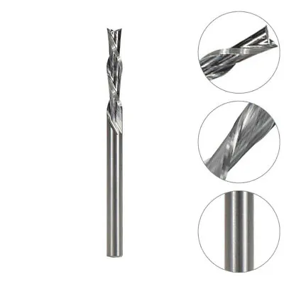 Buy 1/8  Shank 2 Flutes Solid Carbide Down Cut Spiral End Mill Cutter CNC Router Bit • 9.98$