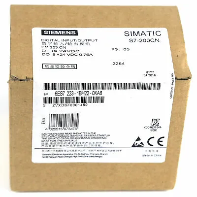 Buy NEW SIEMENS 6ES7223-1BH22-0XA8 PLC SIMATIC S7-200 Digital I/O Module • 108$