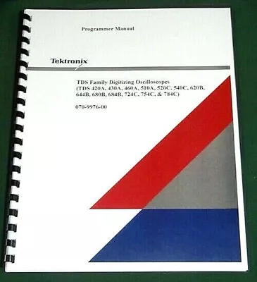 Buy Tektronix TDS 420A Series Programer Manual: Comb Bound & Protective Covers • 50.25$
