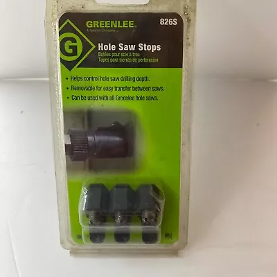 Buy Greenlee 826S Hole Saw Stop - 3 Pack Depth Guides • 9.99$
