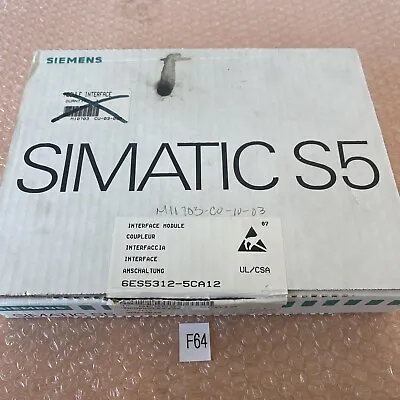 Buy NEW OPEN BOX- Siemens Simatic S5 6ES5312-5CA12 Interface Module || Fast Shipped! • 175$