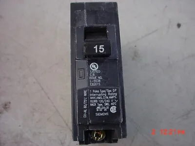 Buy Lot Of 3  Siemens L-5538  15 Amp  Circuit Breaker • 20$