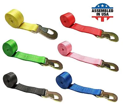 Buy USA 2  X 10' Wheel Lift Rollback Strap W/ Flat Snap Hook For Tow Truck Dolly • 116.55$
