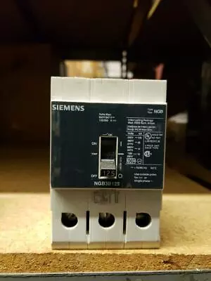 Buy ITE Siemens NGB3B125 Circuit Breaker 600v 125a 3 Pole • 420$