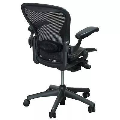 Buy Herman Miller Aeron Mesh Office Chair Medium Size B Adjustable Lumbar Flip Lever • 449.98$