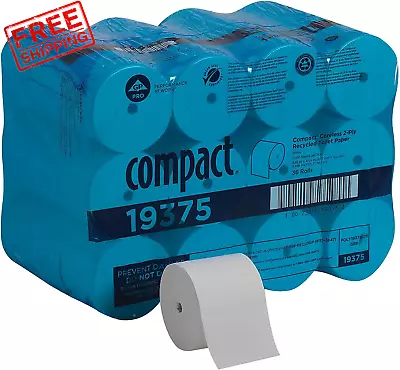 Buy Compact Coreless 2-Ply Recycled Toilet Paper By GP PRO (Georgia-Pacific) • 123.72$