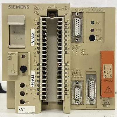 Buy Siemens 6ES5 095-8MA02 Simatic  S5 S5-95U PLC SHIPS FROM USA • 846.85$