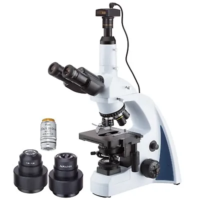 Buy AmScope 40X-1000X Infinity Darkfield Microscope + LED Kohler Illumination + 1.2M • 1,859.99$