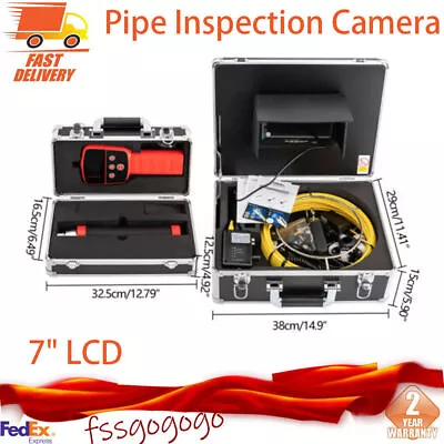 Buy 512HZ Sewer Camera With Locator Pipe Inspection Camera 7  LCD With 100FT Cable • 530.09$