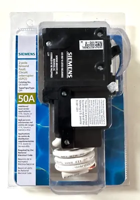 Buy Siemens QF250AP 50-Amp 2 Pole 240-Volt Ground Fault Circuit Interrupter Breaker • 79.99$
