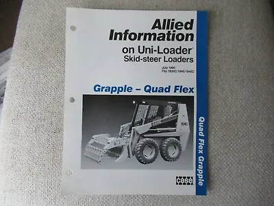 Buy CASE 1835C 1840 1845C Skid-steer Uni-loader Quad Flex Grapple Spec Brochure  • 8.99$