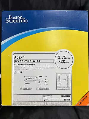Buy Boston Scientific Apex OTW 2.75mm X 20mm, REF: 38958-2027, Educational • 23.50$