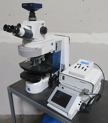 Buy C189206 Zeiss Axio Imager.M2 Trinocular Microscope W/ 1.25X 5X 10X 20X 40X 63X • 20,000$
