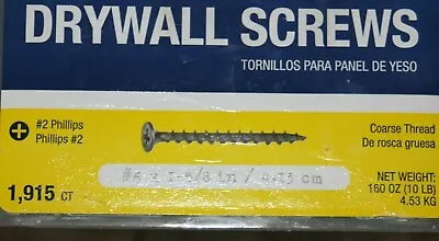 Buy  #6 X 1-5/8-in Lowe's Coarse Drywall Screw 10# Bucket 1,915 Screws • 29$