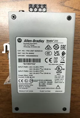 Buy Allen Bradley 1783-US8T Ser B Stratix 2000 Ethernet Switch Unmanaged 8 Pt • 450$