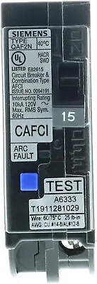 Buy Siemens QA115AFC 15 A Plug-On Combination AFCI Breaker - Black • 39.98$