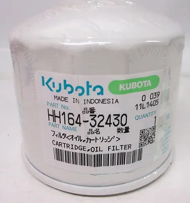 Buy New Oem Kubota Oil Filter Hh 164-32430 Replaces 17321-32430 L M Kh Kx Rtv • 12.99$