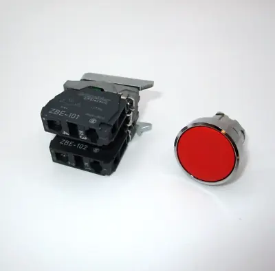 Buy XB4BA45 SCHNEIDER Harmony  22mm RED Push Button 1NO+1NC FAST SHIPPING • 29.99$
