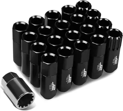 Buy 7075 Aluminum Black M12 X 1.5 16Pcs L: 60Mm Open End Lug Nut • 74.99$