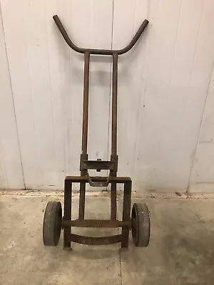 Buy Vintage Welding Gas Oxy Acetylene Cylinder Tank Holding Hand Truck Dolly • 147$