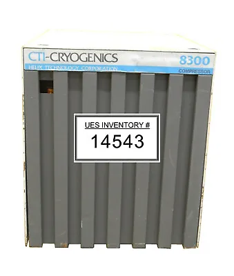 Buy CTI-Cryogenics 8052000 Cryogenic 8300 Compressor Cryopump Tested Working Surplus • 2,001.21$