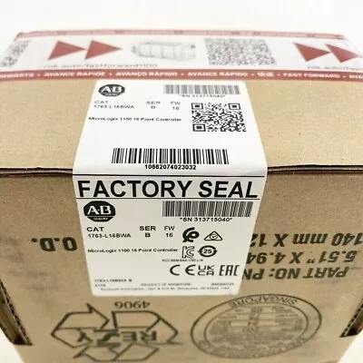 Buy New Sealed Allen-Bradley 1763-L16BWA SER B MicroLogix1100 16 Point Controller • 978$