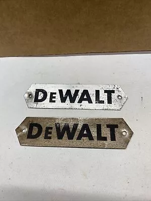 Buy DeWalt 14   Radial Arm Saw Md GA 539   2 DeWalt Name Plates    DWR-65 • 29.99$