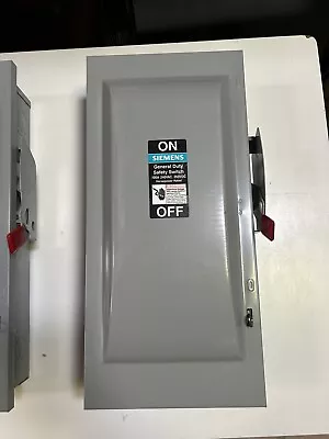 Buy Siemens GNF323 100 Amp 240 Volt NON Fused Indoor Disconnect Switch. (1 Switch) • 190.65$