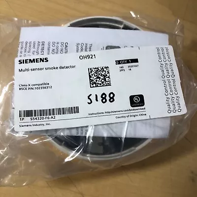 Buy SIEMENS OH921 - Multi-Sensor Smoke Detector(REPLACEMENT FOR HFPT-11) (5188) • 38.89$