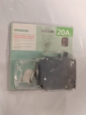 Buy Siemens 20 Amp Circuit Breaker And Surge Protector Device Type 2. • 105$