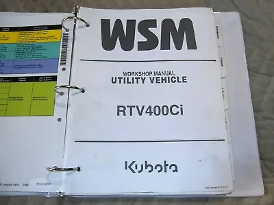 Buy Kubota Rtv400ci Utility Vehicle Workshop Service Manual Rtv 400 Ci Utv Atv • 150$