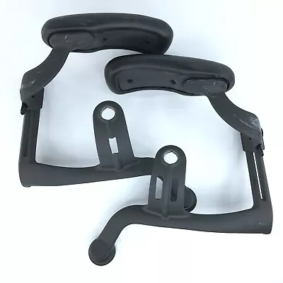 Buy Herman Miller Aeron Chair Arm Yoke W/ Armrest Pad, Left & Right Pair Flip Lever • 72$