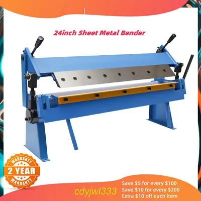 Buy 24inch Sheet Metal Bender 0-135° Bending Precision Pan And Box Metal Hand Brake • 329.18$