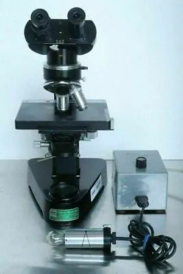 Buy Leitz Wetzler Laborlux Binocular Microscope + 10X, 40X Objectives & Condenser • 169.99$