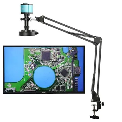 Buy 48MP 4K 1080P HDMI USB Industrial Video Microscope Camera 1X 130X Zoom Mount New • 185.52$