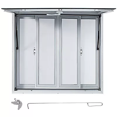 Buy VEVOR 36x36in Concession Stand Trailer Serving Window W/ 4 Screen Windows • 327.99$