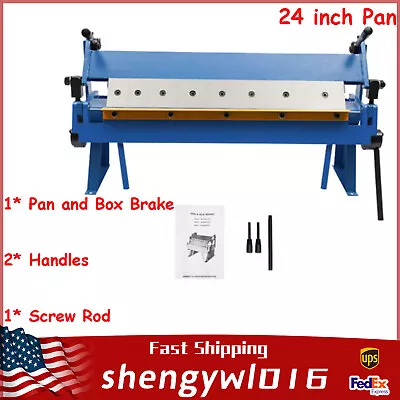 Buy 24  Pan And Box Brake Sheet Metal Pan And Box Metal Brake W Removable Fingers • 329.18$